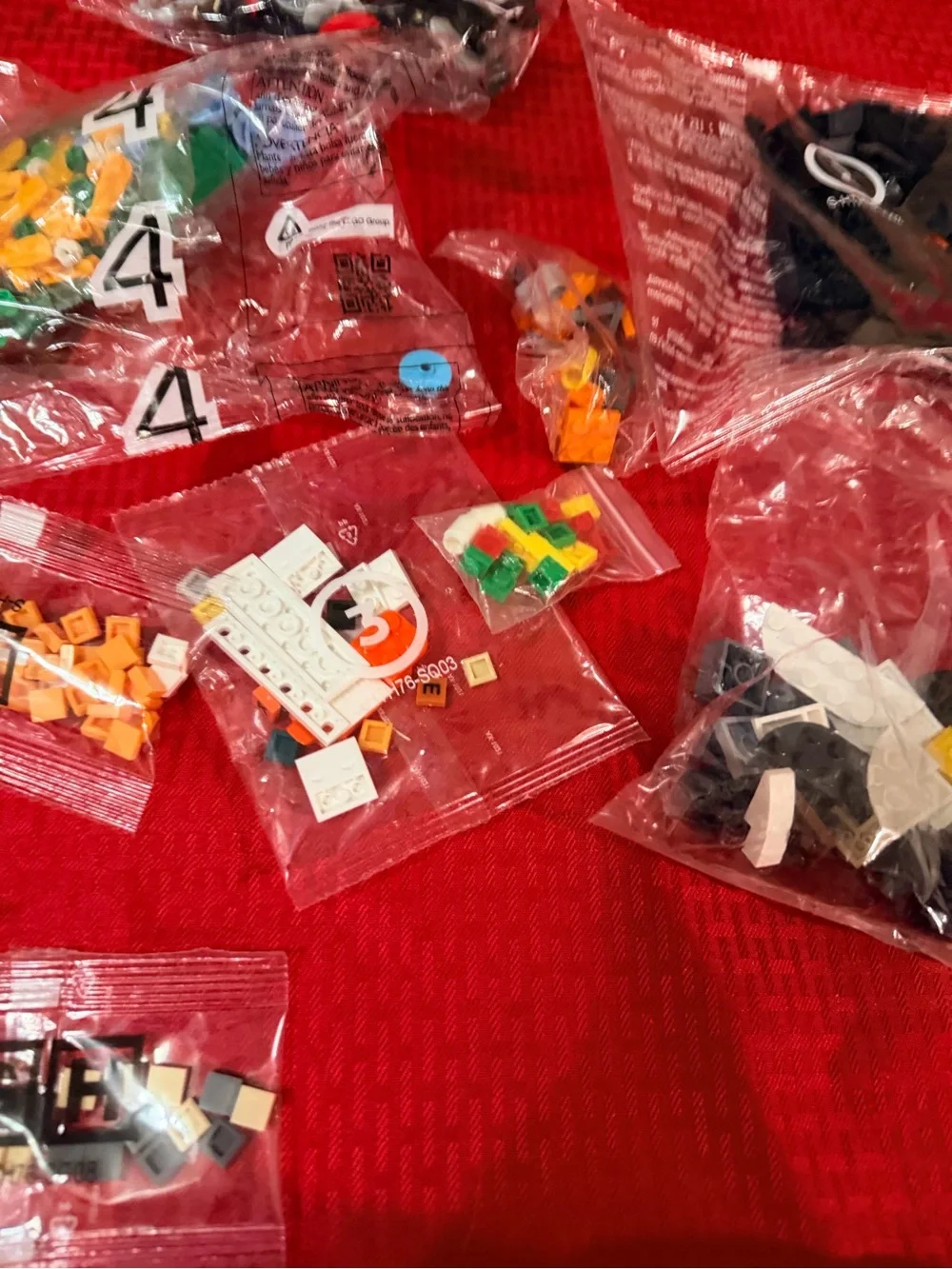 Misc new vintage Lego bags mixed